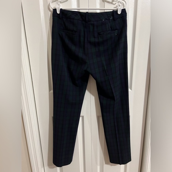 Calvin Klein Simmered Plaid Navy Blue/Hunter Green Pants Size 6 - Picture 6 of 8